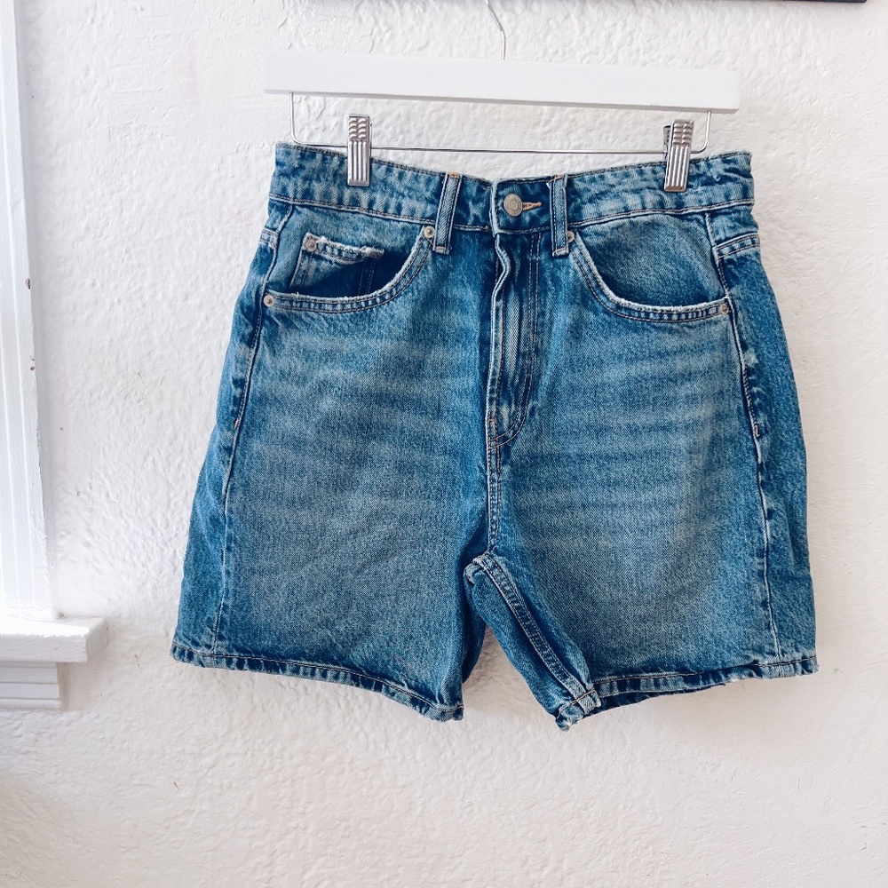 Zara High Rise Jean Shorts